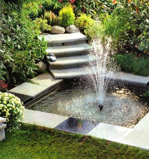 Варианты дизайна декоративных садовых фонтанов