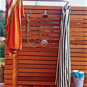 Как построить летний душ на даче
